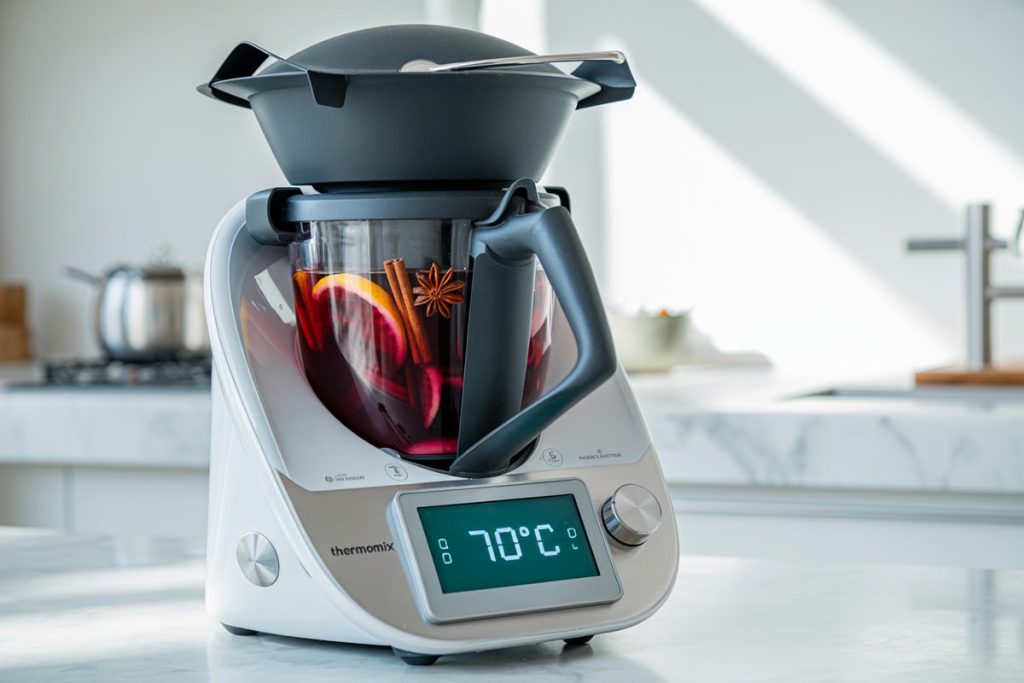 Vin chaud préparé dans un Thermomix